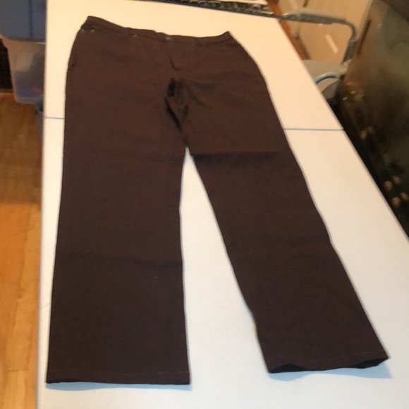 AR size 10 brown boot straight leg pant cotton blend w/ stretch no content tag - Picture 1 of 13